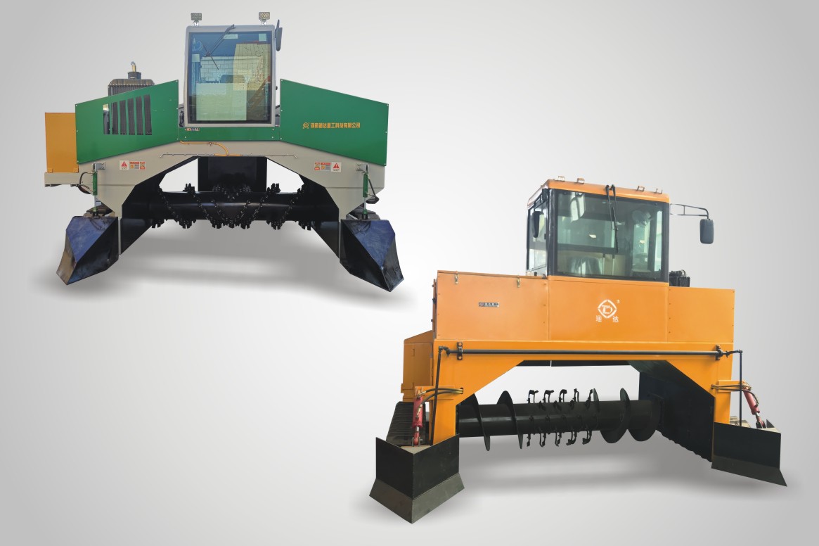 中小養殖場小型有機肥翻堆機